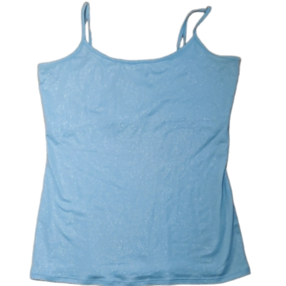 Light Blue Women's Sparkle Cami Tank Top